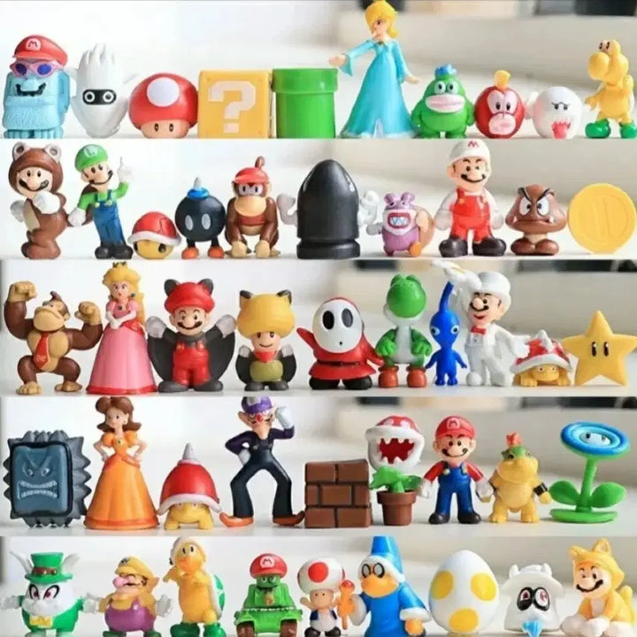 [BUNJANG] Super Mario 48-Piece Sealed Figure Bundle Set / 슈퍼마리오 피규어 미개봉 48종 일괄 세트로 판매합니다.