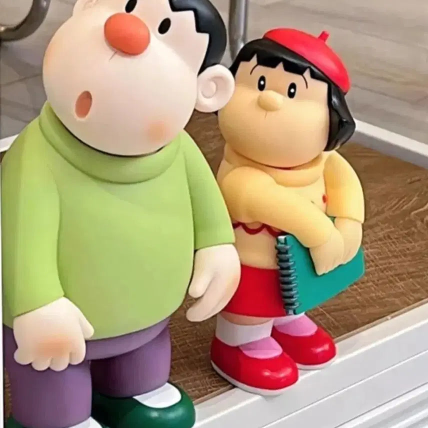 [BUNJANG] Doraemon Gian and Jaiko "Sweetheart" Figure Set (2 Types, Sealed) / 도라에몽 퉁퉁이와 퉁순이 피규어 미개봉 2종 세트로 일괄 판매합니다.