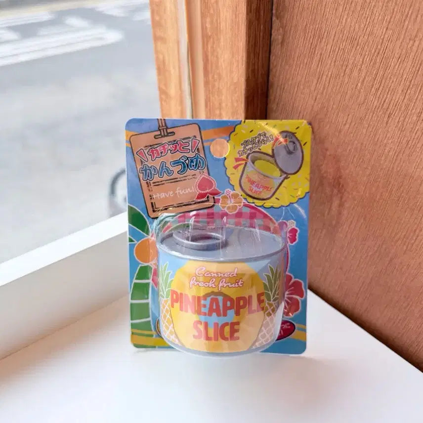 [BUNJANG] Japanese Pineapple and Peach Canned Fruit Toy Set / 일본 귀요미 파인애플, 복숭아 통조림 장난감 2종 세트