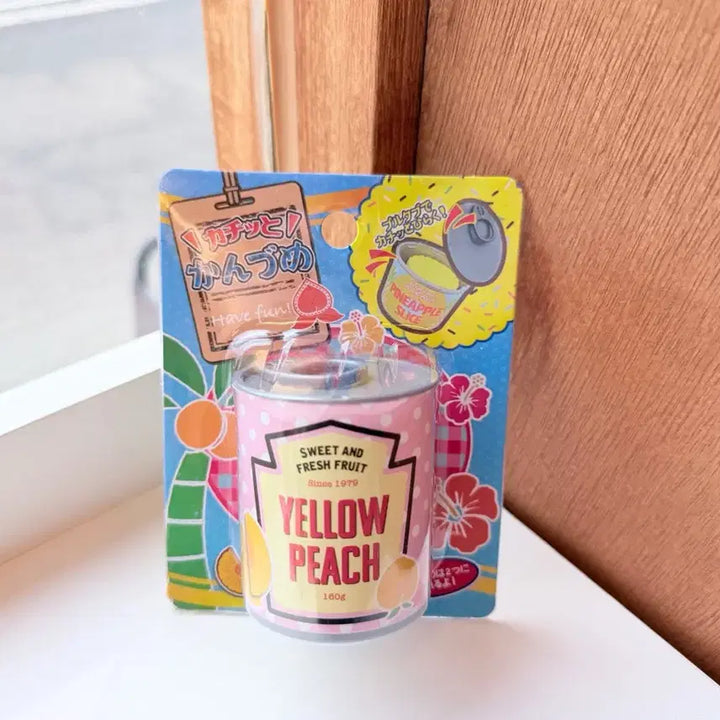 [BUNJANG] Japanese Pineapple and Peach Canned Fruit Toy Set / 일본 귀요미 파인애플, 복숭아 통조림 장난감 2종 세트