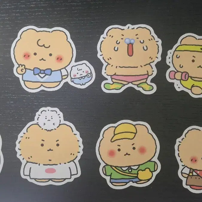 [BUNJANG] Mang-geureojin-gom (Crumpled Bear) Decor Sticker Pack &