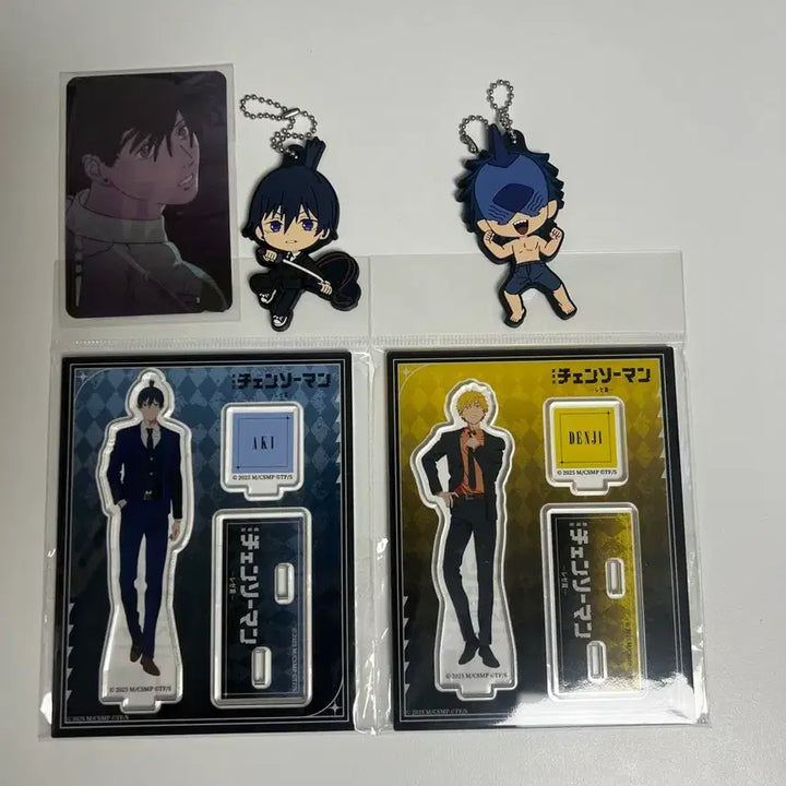 [BUNJANG] Chainsaw Man TSUKAYA Pop-up Dangi, Aki Acrylic Stand Bundle Set / 일괄) 체인소맨 츠타야팝업 덴지, 아키 아크릴
