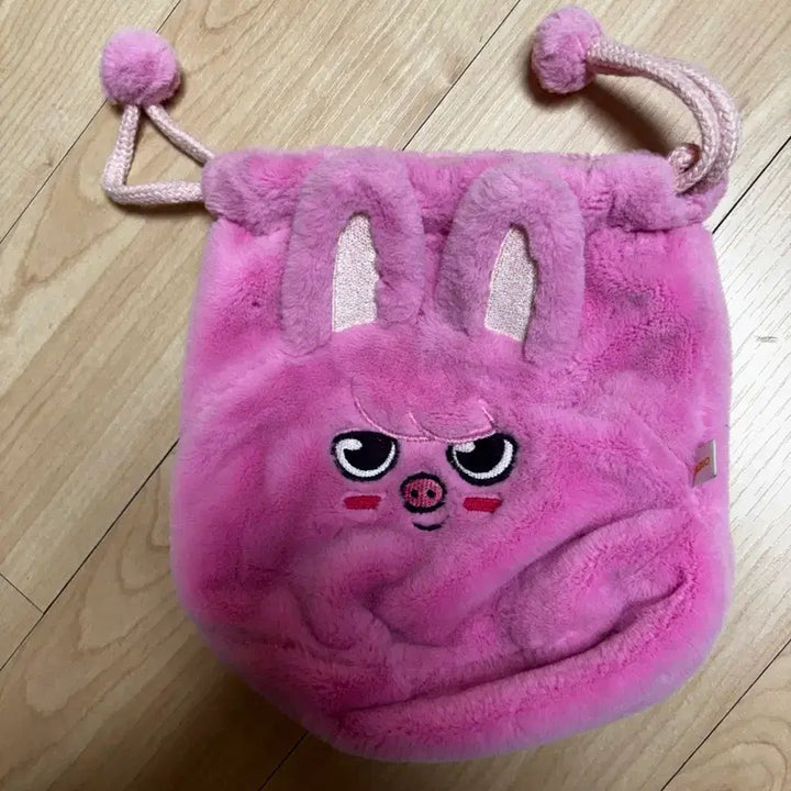[BUNJANG] SKZOO Authentic Pouch (Dwaekki) + Lee Know Photocard / 스키주 정품 파우치 돼끼 + 리노 포카