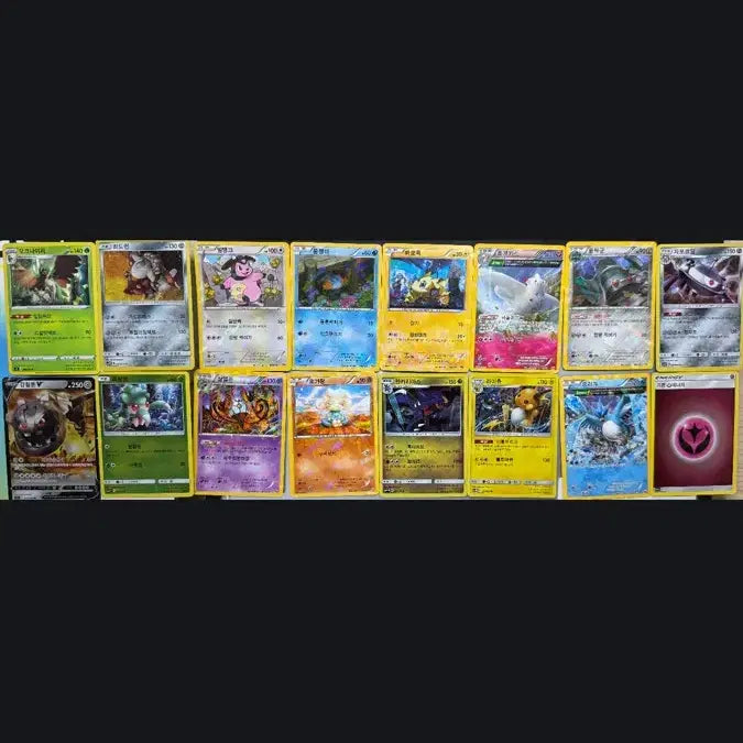 [BUNJANG] Holographic Pokemon Card Bundle (16 Cards) / 홀로그램 포켓몬 카드 16장 (16,17,18,20년도 버전)