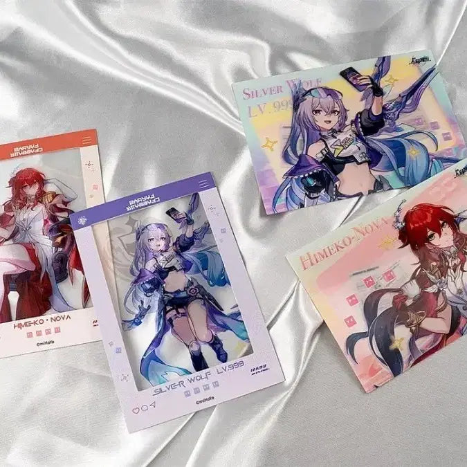 [BUNJANG] Honkai: Star Rail Exhibition Lenticular Set Silver Wolf Himeko Strolling Through the Stars / 미개봉)붕괴 스타레일 전시회 렌티큘러 세트 은랑 히메코 별 사이를 걷는 회고록