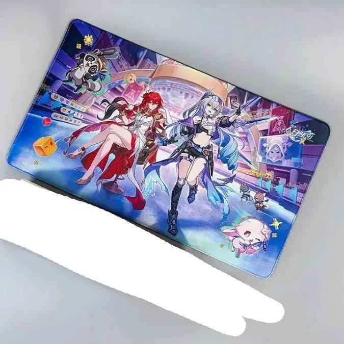 [BUNJANG] Honkai: Star Rail Exhibition Desk Mat - Silver Wolf &amp; Himeko / 미개봉)붕괴 스타레일 전시회 장패드 은랑 히메코 별 사이를 걷는 회고록