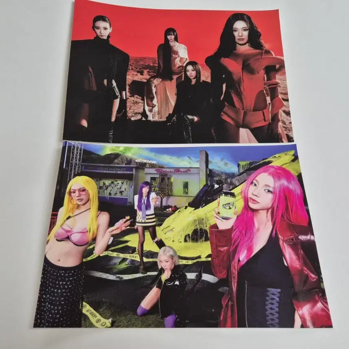 [BUNJANG] aespa Lemonade Pop-up Store Postcard Set / 에스파 aespa 레모네이드 팝업 엽서 포카 2종 세트 양도
