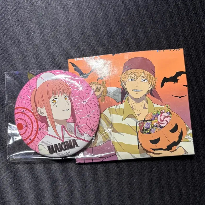[BUNJANG] Chainsaw Man Halloween Makima Can Badge / (미개봉,희귀매물)체인소맨 할로윈 캔뱃지 마키마