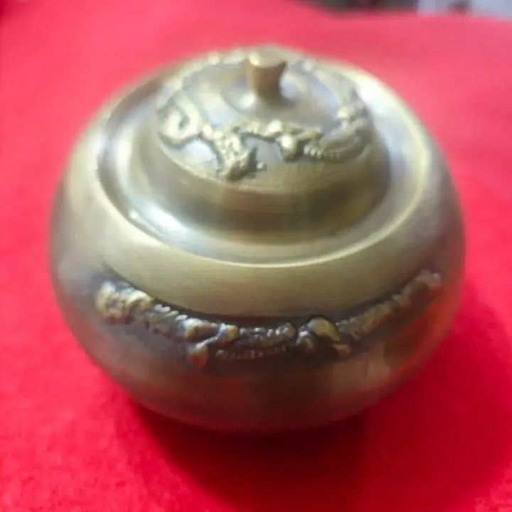 [BUNJANG] Brass Chamber Pot with Dragon Engraving and &
