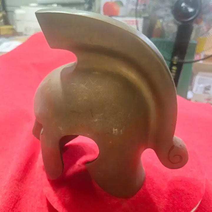 [BUNJANG] Ancient Spartan Style Brass Helmet Display Object / 고대 스파르타 스타일 황동 투구 (전시용 오브제)