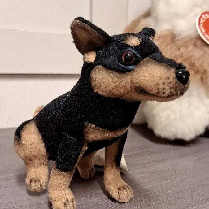 [BUNJANG] Hansatoy Miniature Pinscher Dog Plush / 한사토이 미니핀 강아지 인형