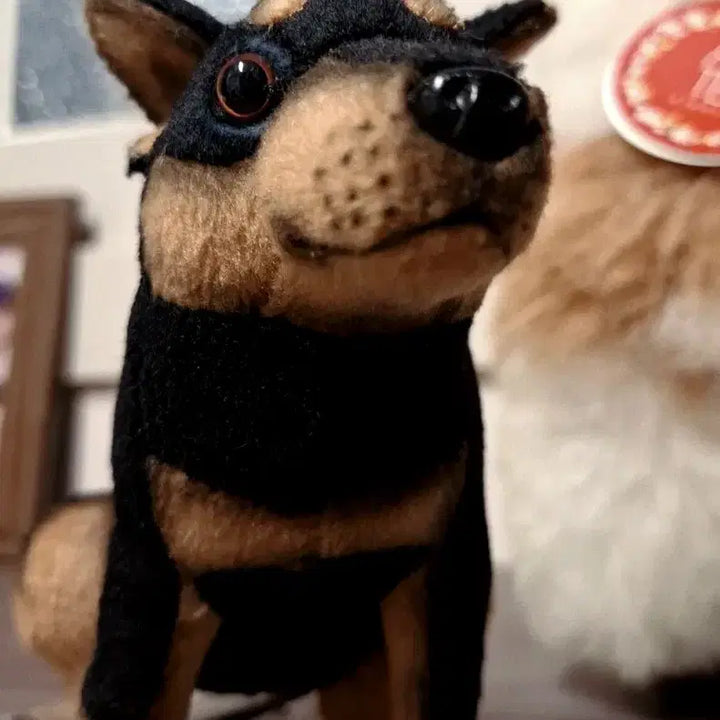 [BUNJANG] Hansatoy Miniature Pinscher Dog Plush / 한사토이 미니핀 강아지 인형