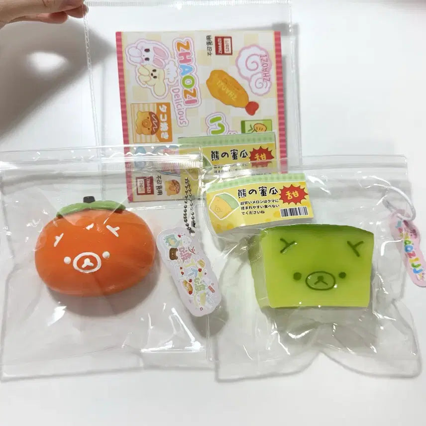 [BUNJANG] Rilakkuma Meloncuma Dangamcuma Bundle Set Squishy / ((일괄)) 리락쿠마 말랑이 / 메론쿠마 단감쿠마