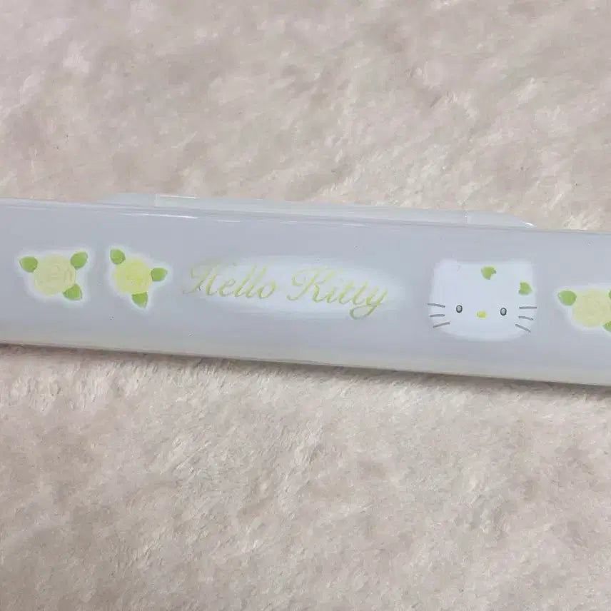 [BUNJANG] Vintage Hello Kitty Cutlery Box Pencil Case / 고전 헬로키티 수저 보관함 필통 케이스