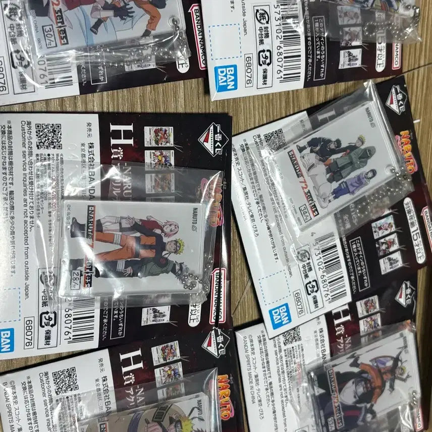 [BUNJANG] Naruto Kuji Prize H Acrylic Keyring Bundle Set / 나루토 쿠지 H상 아크릴 키링 일괄