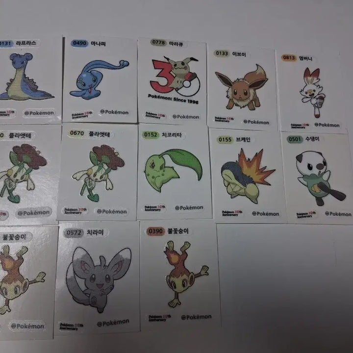 [BUNJANG] Pokemon Sticker / 포켓몬 띠부실