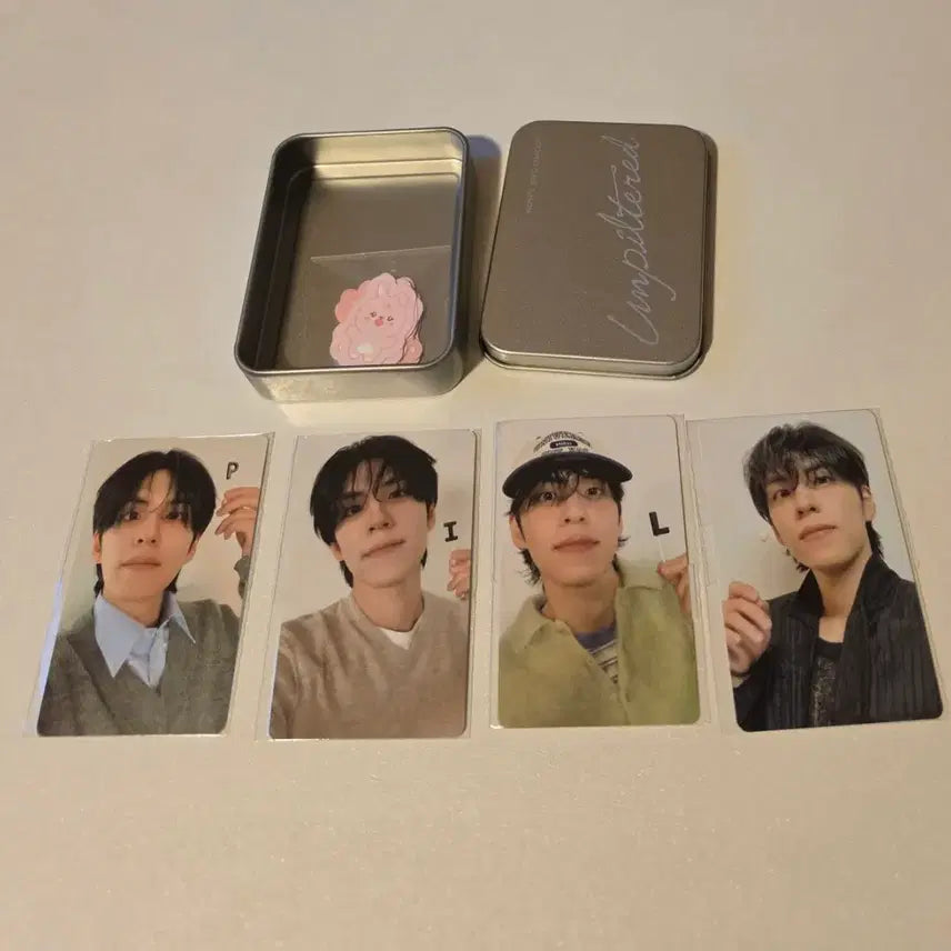 [BUNJANG] Day6 Young K Unfiltered MD Tin Case Sticker Set / 데이식스 원필 언필터드 엠디 틴케이스 포카제외 4만원 포카 양도 판매