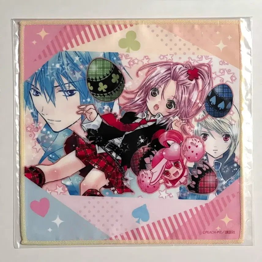 [BUNJANG] Kekkaishi ("Shugo Chara!") Original Art Handkerchief Mini Towel / 캐캐체 쿠지 원화 일러 손수건 미니 타월 이쿠토 아무 타다세 루이 캐릭캐릭체인지 수호캐릭터