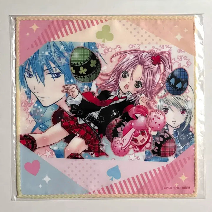 [BUNJANG] Kekkaishi ("Shugo Chara!") Original Art Handkerchief Mini Towel / 캐캐체 쿠지 원화 일러 손수건 미니 타월 이쿠토 아무 타다세 루이 캐릭캐릭체인지 수호캐릭터