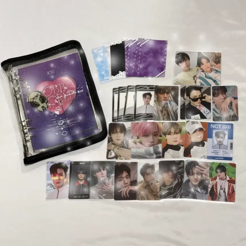 [BUNJANG] NCT DREAM Jeno Bundle Set Photocards / All! 제노 포카 24장 일괄(제노 비공굿 바인더, 키링, 속지, 바인더 대지 드려요)