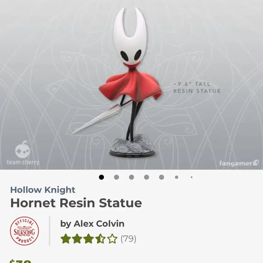 [BUNJANG] Hollow Knight Hornet Figure Statue (Fangamer) / 할로우나이트 호넷 피규어 스태튜 (팬게이머)