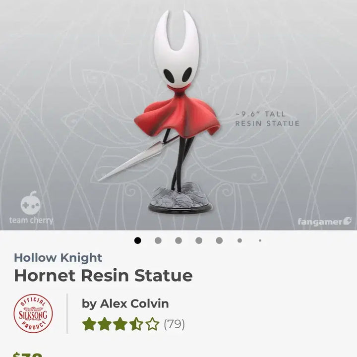 [BUNJANG] Hollow Knight Hornet Figure Statue (Fangamer) / 할로우나이트 호넷 피규어 스태튜 (팬게이머)