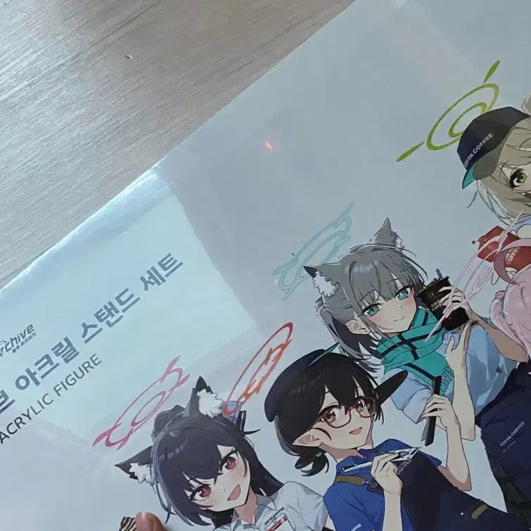 [BUNJANG] Blue Archive Ediya Collaboration Acrylic Stand Set / 블루아카이브 이디야 콜라보 아크릴 스탠드 세트