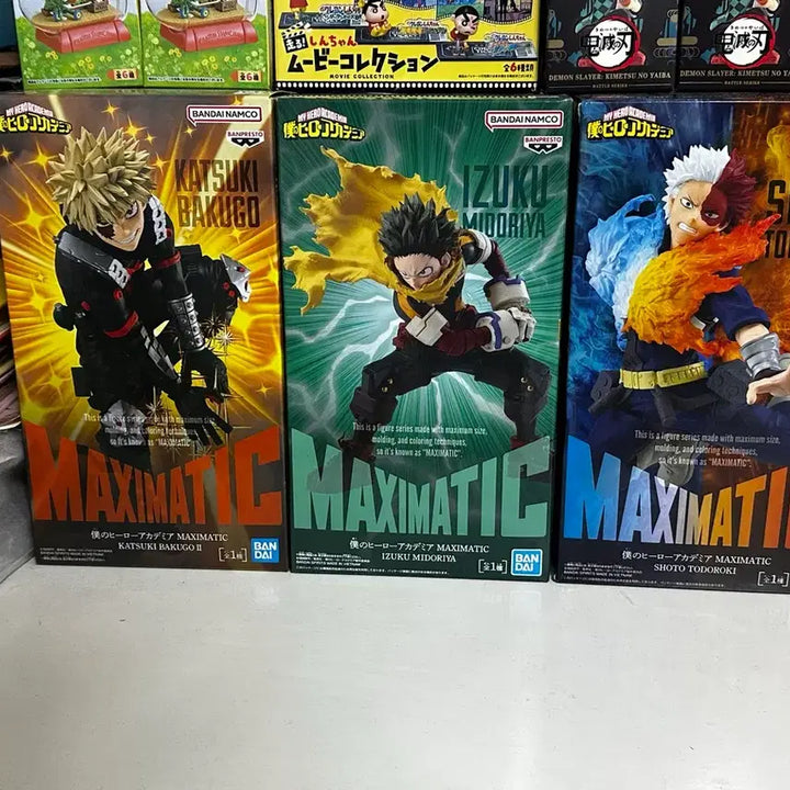 [BUNJANG] MAXIMATIC My Hero Academia Izuku Midoriya, Katsuki Bakugo, Shoto Todoroki 3-Figure Set / 급처) 나히아 데쿠 미도리야 바쿠고 토도로키 쇼토  맥시매틱 MAXIMATIC 피규어 3종