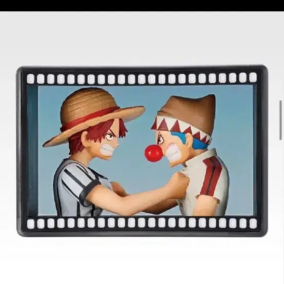 [BUNJANG] One Piece Red-Haired Pirates Shanks &amp; Buggy Film Figure (Ichiban Kuji E Prize) / 원피스 제일복권 빨간머리해적단 샹크스 버기 필름 피규어 E상