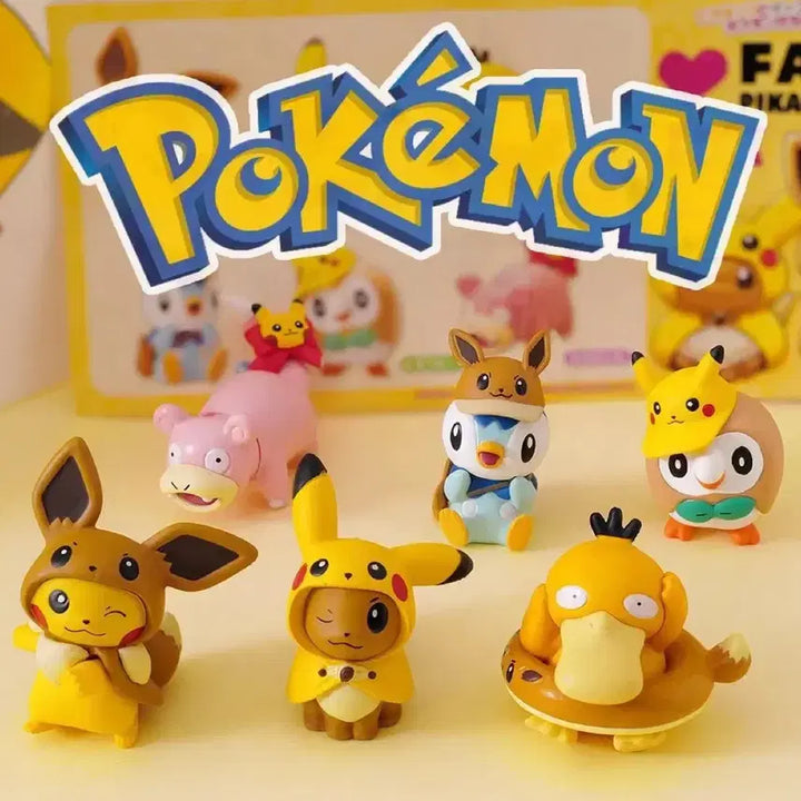 [BUNJANG] Pokemon Pikachu &amp; Eevee Fan of Series Gachapon Set / [가챠 풀셋] 포켓몬 팬오브 피카츄&amp;이브이 미개봉 6종 풀셋 일괄