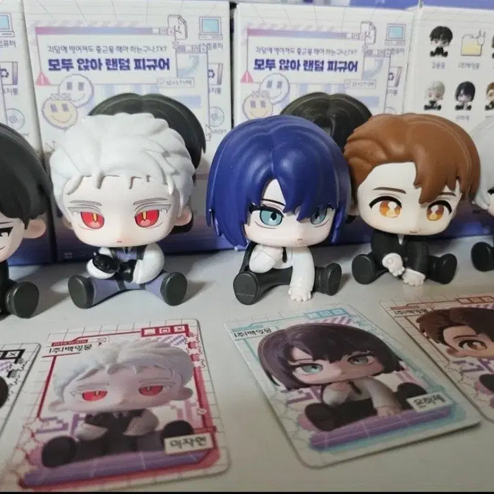 [BUNJANG] Gye-dam Chul-geun "All Sitting" Figure Set (5 Types) Bundle / 급전) 괴담출근 모두앉아 피규어 5종일괄