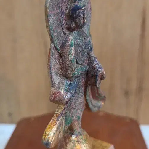 [BUNJANG] Gold Powder Bronze Deity Statue / 느낌좋은 금분 동 호신불