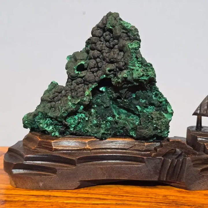 [BUNJANG] Malachite Raw Stone Mineral Sculpture / 26071805 컬러와 변화가 기가막힌 말라카이트 원석 광물 수석 팝니다