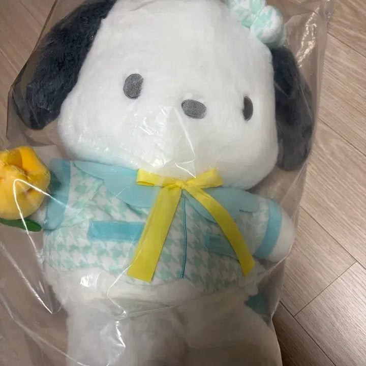 [BUNJANG] Sanrio Pochacco "Spring Blossom" Plush Doll (B Prize) / 미개봉)중국 산리오 쿠지 B상 포차코 인형