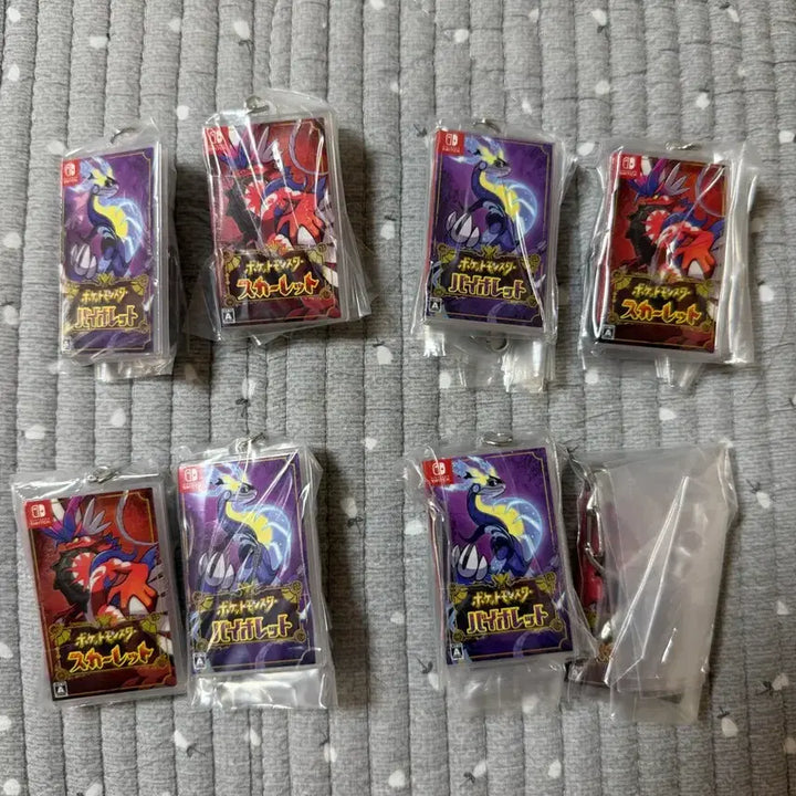 [BUNJANG] Pokemon Scarlet and Violet Package Keyring Set / 포켓몬스터 스칼렛 바이올렛 패키지 키링 세트