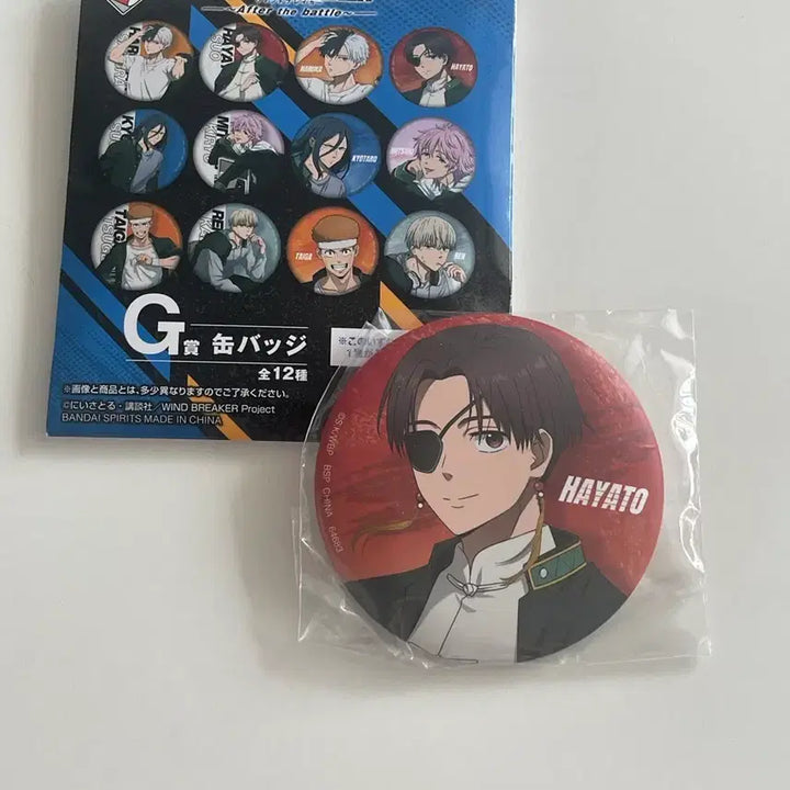 [BUNJANG] Wind Breaker Ichiban Kuji B-Prize Hayato Suo Can Badge / 윈드브레이커 이치방쿠지 G상 캔뱃지 스오 하야토