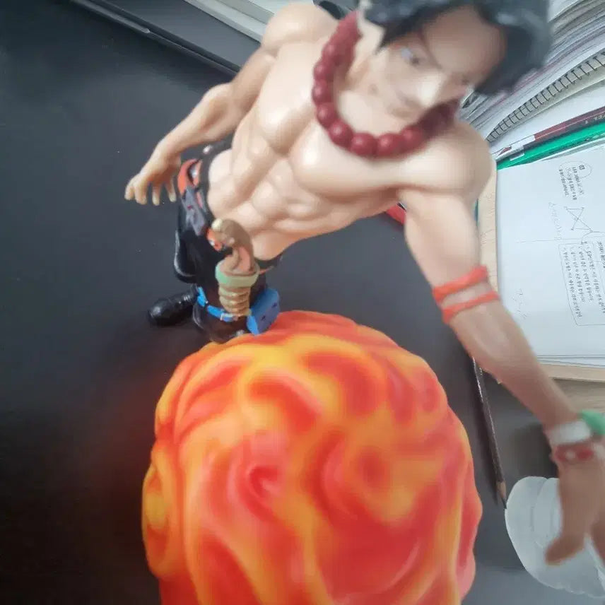 [BUNJANG] One Piece Ace Figure with Flame Effect / 루피