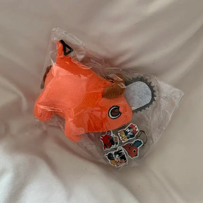 [BUNJANG] Chainsaw Man Pochita Plush Keychain &amp; Keycap Bundle Set / 체인소맨 포치타 인형 키링 + 키캡 일괄판매