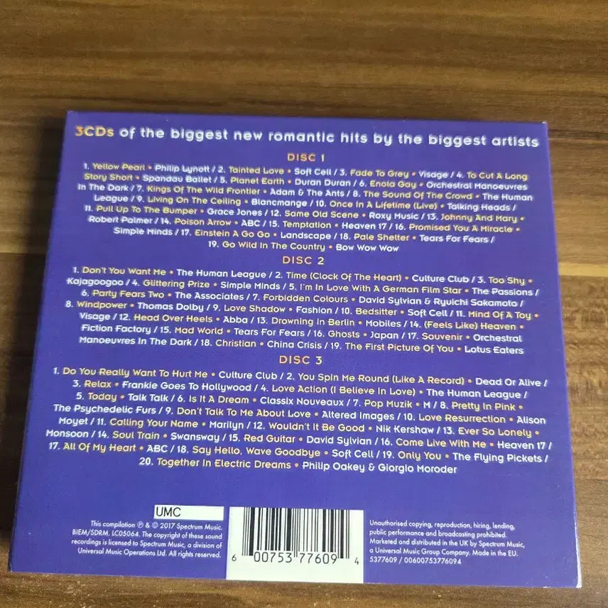 [BUNJANG] Various Artists Top of the Pops 3CD New Romantics / 탑 오브 더 팝스 3CD 뉴 로맨틱스