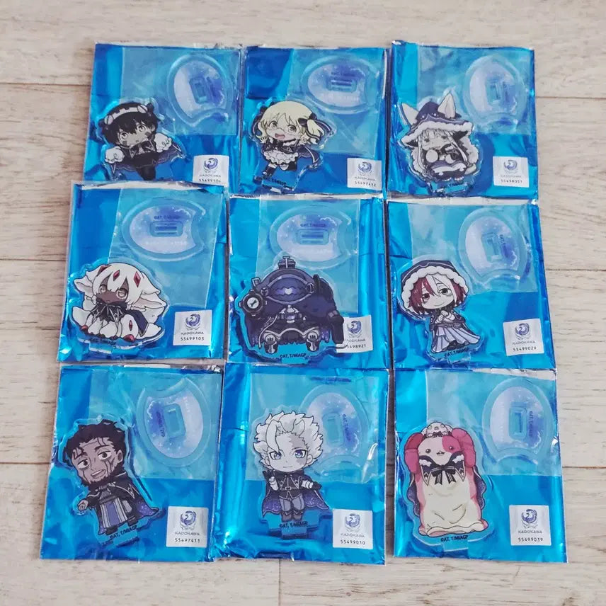 [BUNJANG] Made in Abyss Trading Mini Acrylic Stand Complete Set / [일괄 가격] 메이드 인 어비스 메인어 트레이딩 미니 아크릴 스탠드 9종 컴플리트