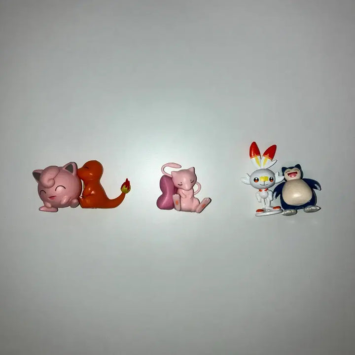 [BUNJANG] Pokemon Mew, Jigglypuff, Charmander, Snorlax, Scorbunny Figure Bundle Set / 포켓몬스터 뮤 푸린 파이리 잠만보 염버니 피규어 일괄