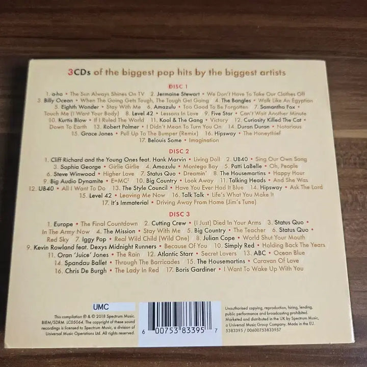 [BUNJANG] Top of the Pops 1986 3CD Compilation Album / Top of the Pops 1986 3CD