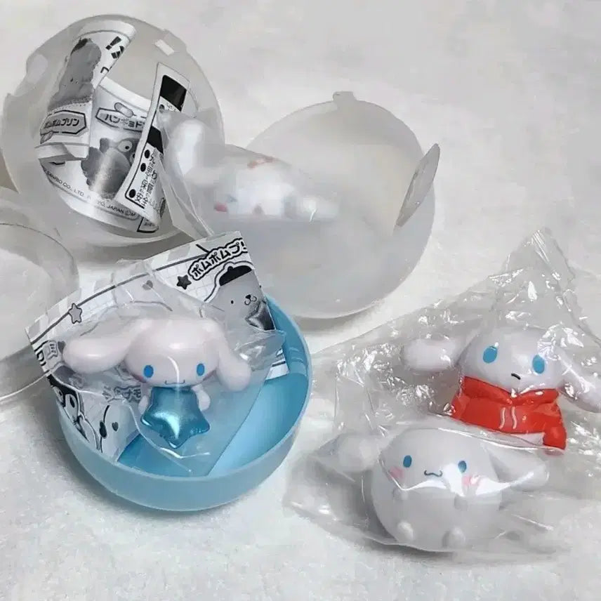 [BUNJANG] Cinnamoroll Gacha Set of 4 Figurines / 시나모롤 가챠 4개 일괄 피규어