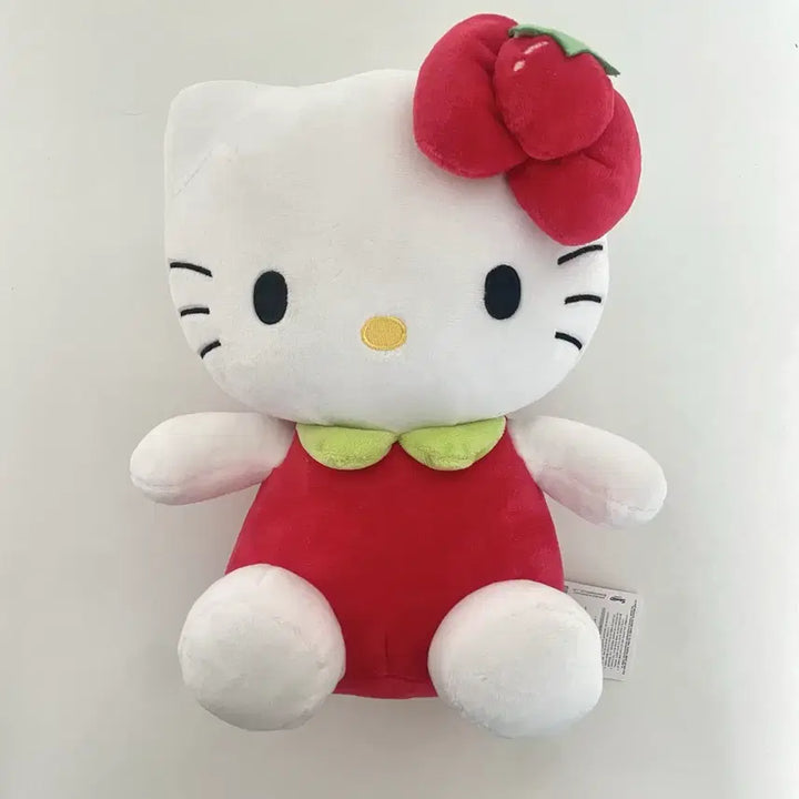 [BUNJANG] Sanrio Strawberry Hello Kitty Plush Doll / 산리오 딸기 키티 헬로키티 인형