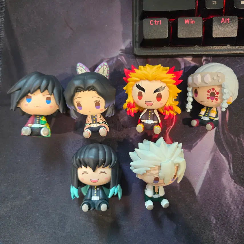 [BUNJANG] Demon Slayer Chokonokko Figure Set (E Prize) / 귀멸의칼날 제일복권 E상 주합회의 초코노코 피규어 6종 일괄