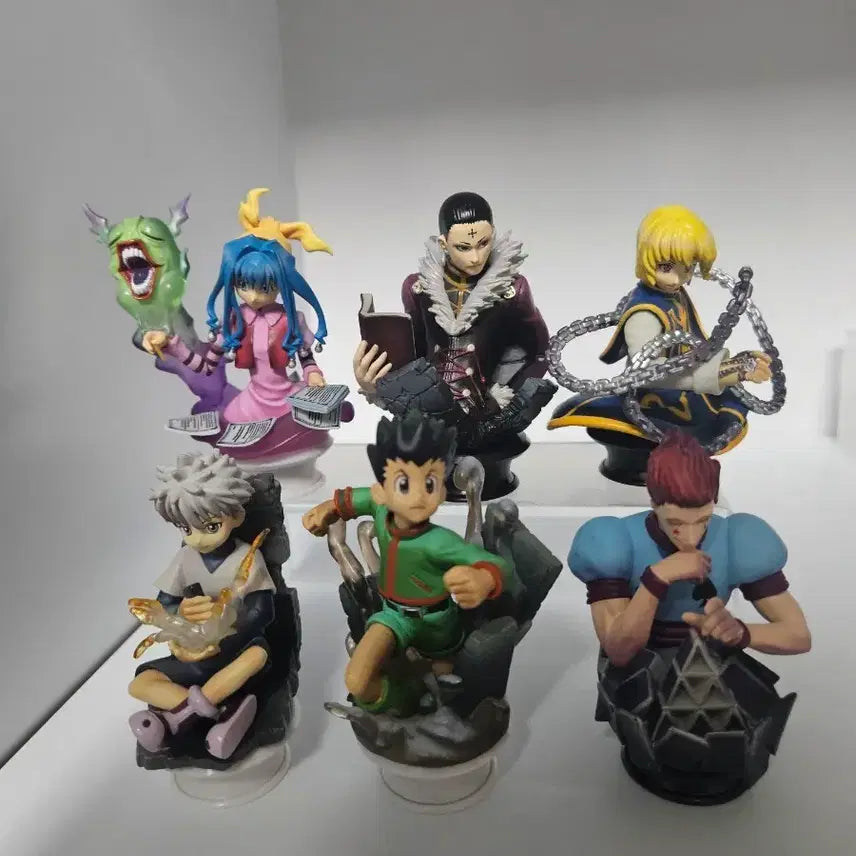 [BUNJANG] Hunter x Hunter Chess Piece Collection Full Set of 6 / 급처)헌터x헌터 체스 피스 콜렉션 6종 풀세트