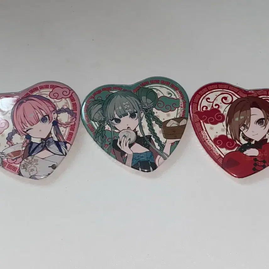 [BUNJANG] Mochizuki Kei Hatsune Miku Pop-Up Heart Can Badge Bundle Set / 모치즈키 케이 하츠네 미쿠 팝업 미쿠 루카 메이코 하트 캔뱃지 일괄 판매