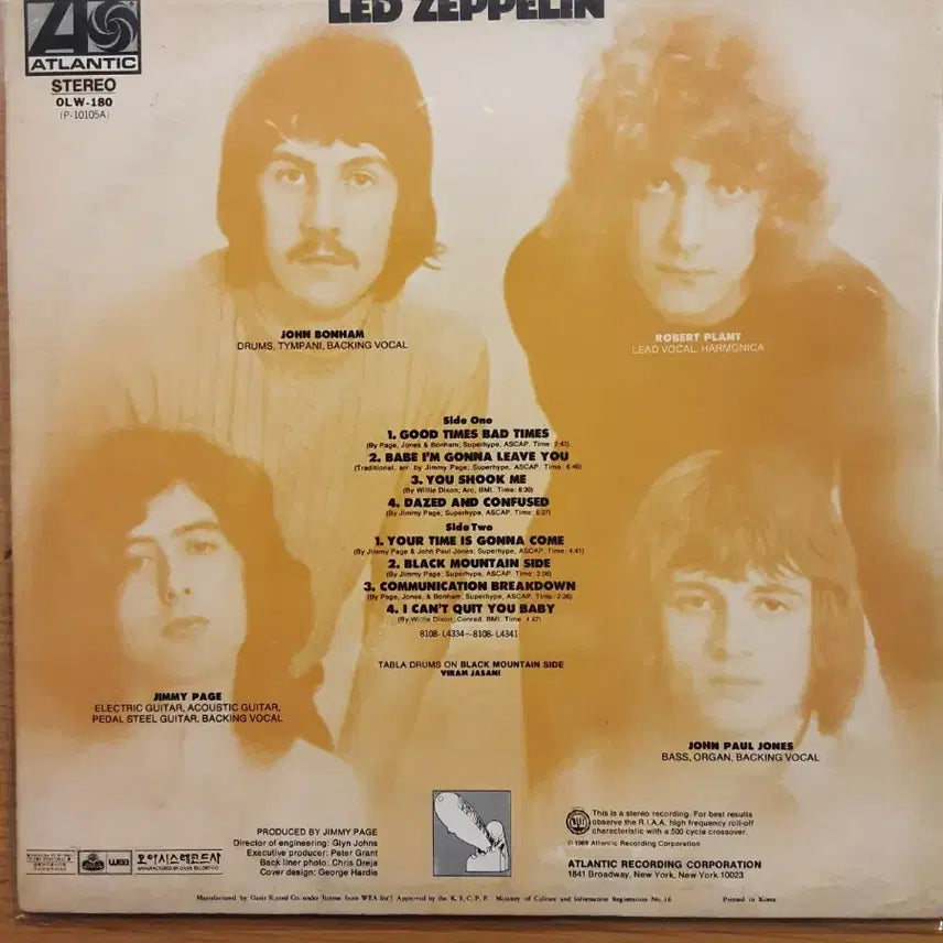 [BUNJANG] Led Zeppelin LP Record / led zepplelin 레드 젝플린 lp