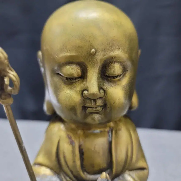 [BUNJANG] Bronze Ksitigarbha Buddha Statue / 지장보살 불상