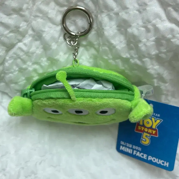[BUNJANG] Toy Story Alien Pouch Keychain / 택0,새상품) 토이 스토리 알린 에일리언 파우치 키링